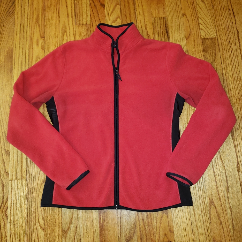 Lightweight Fleece Jacket -Red and Black- Essential G Size: M